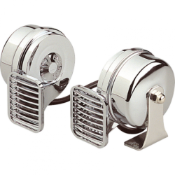 DOUBLE CHROMED HORN 12V. (PZ)