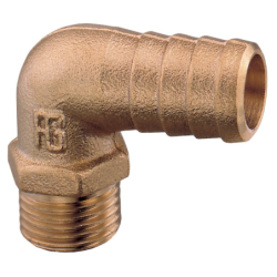 BRASS HOSE ADAPTOR 90 MALE...