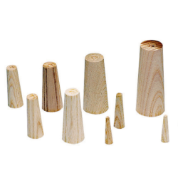 WOODEN PLUGS SET OF 9...